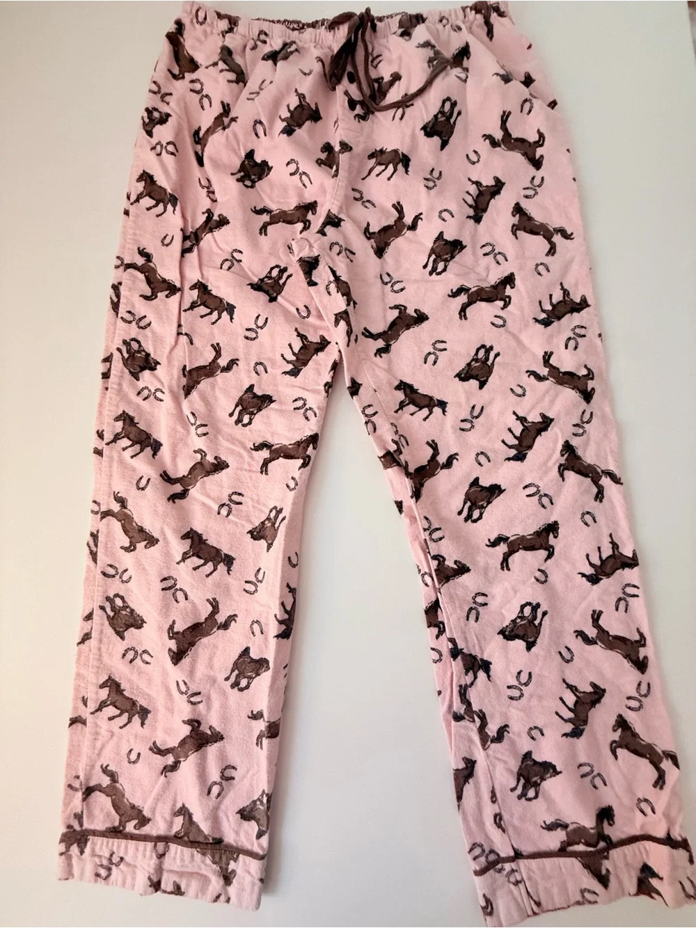 P.J. Salvage Pink Horse-Print Pajama Set